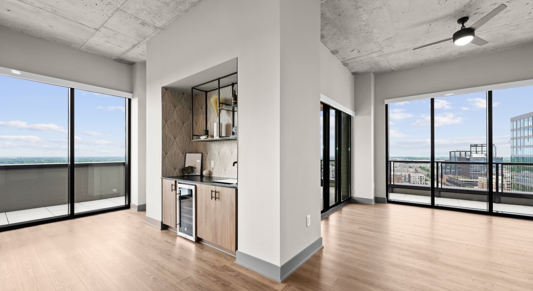 living area with city views 1