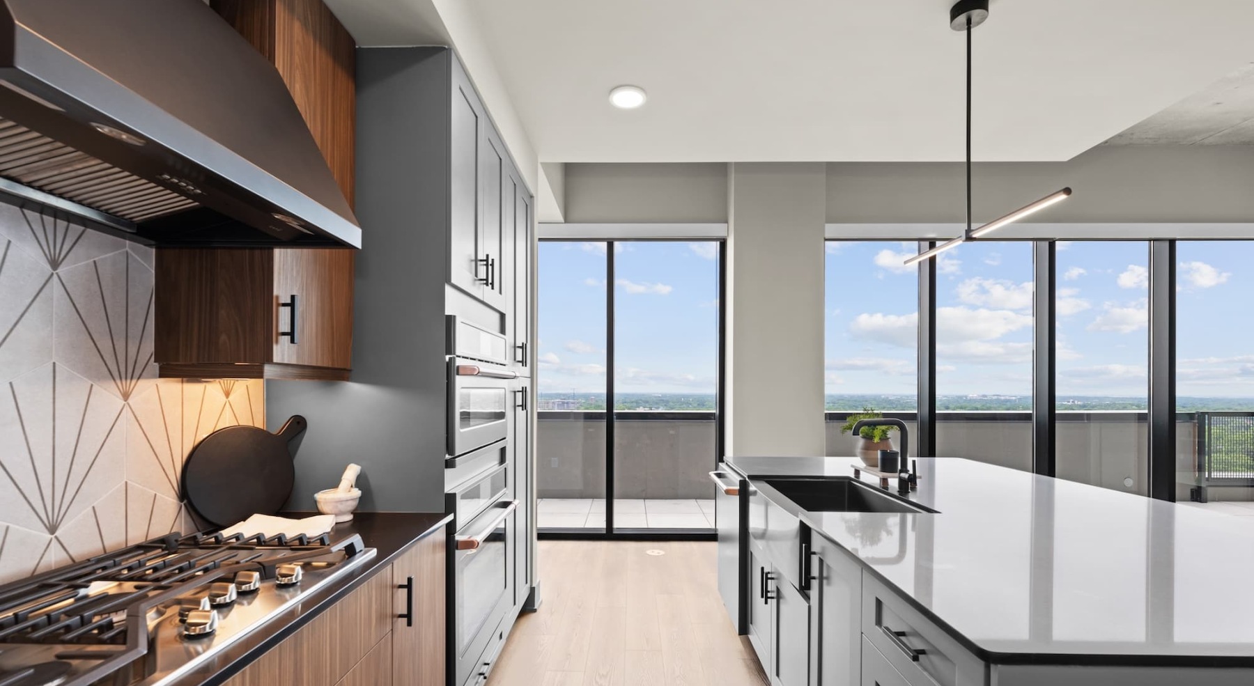 spacious rooms with views of the area