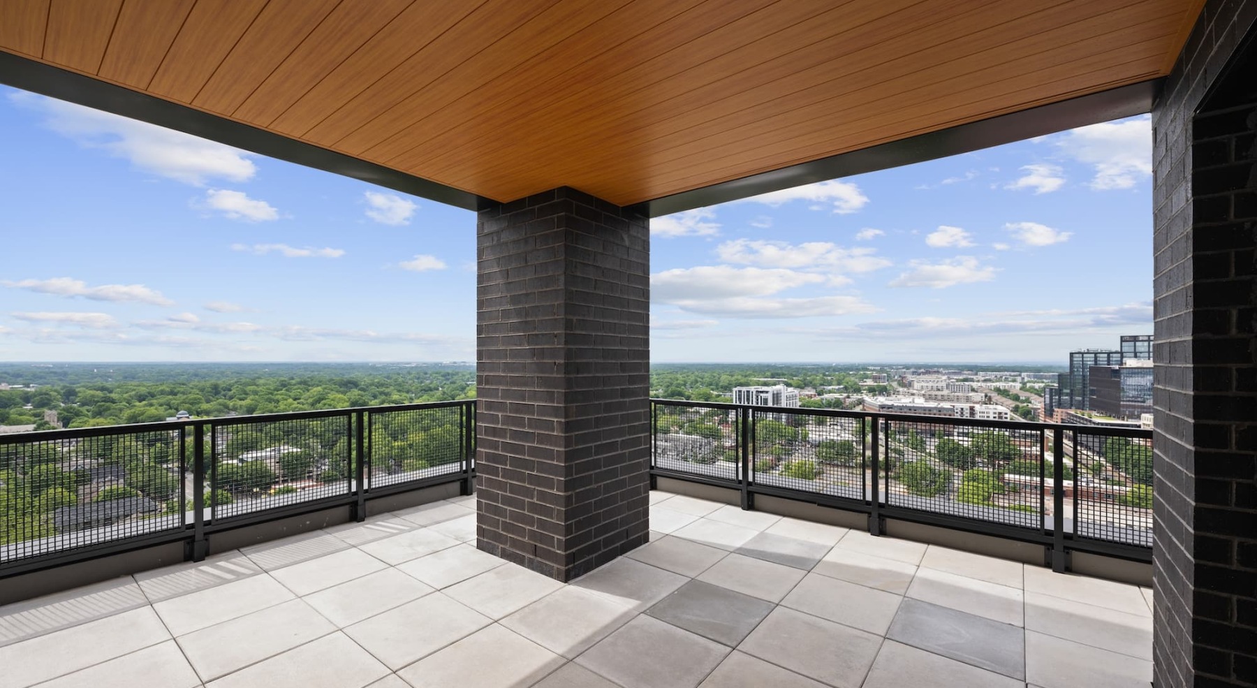 spacious penthouse patio
